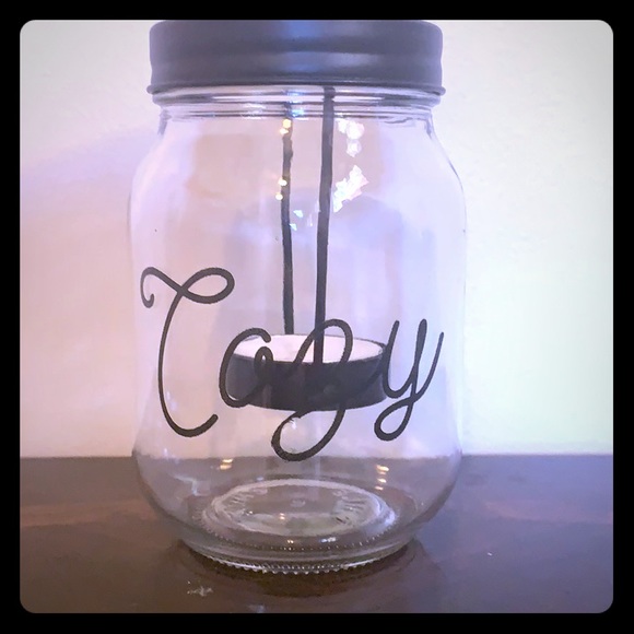 Cozy Mason Jar Candleholder - Picture 2 of 2